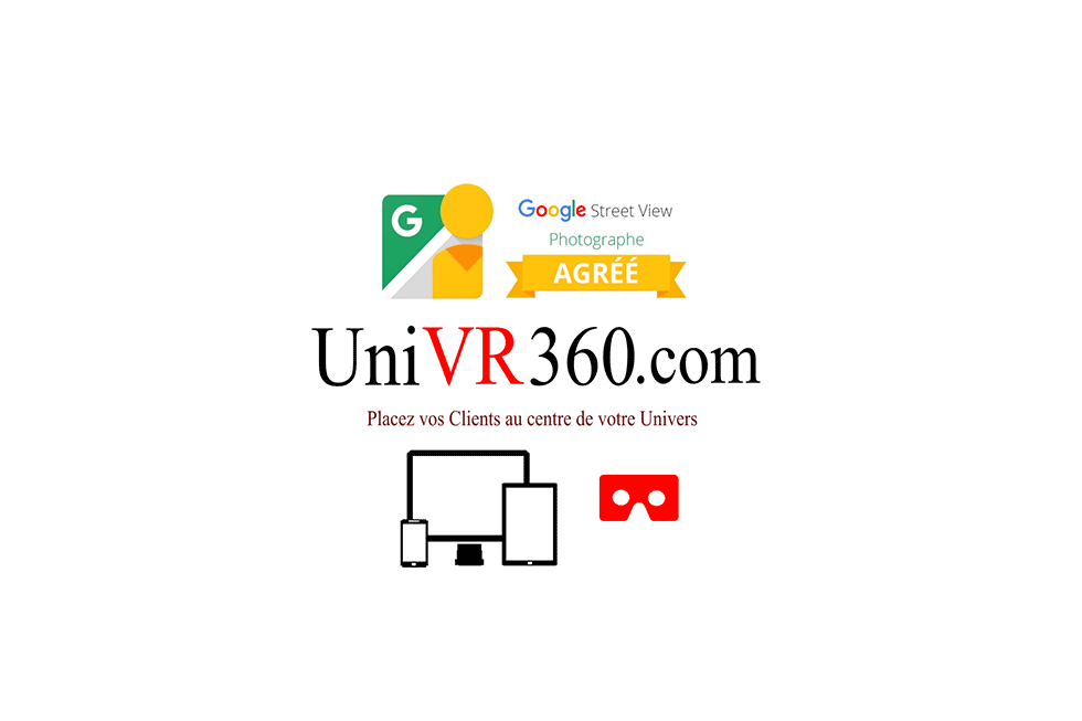 Logo de la société UniVR360® Visites Virtuelles